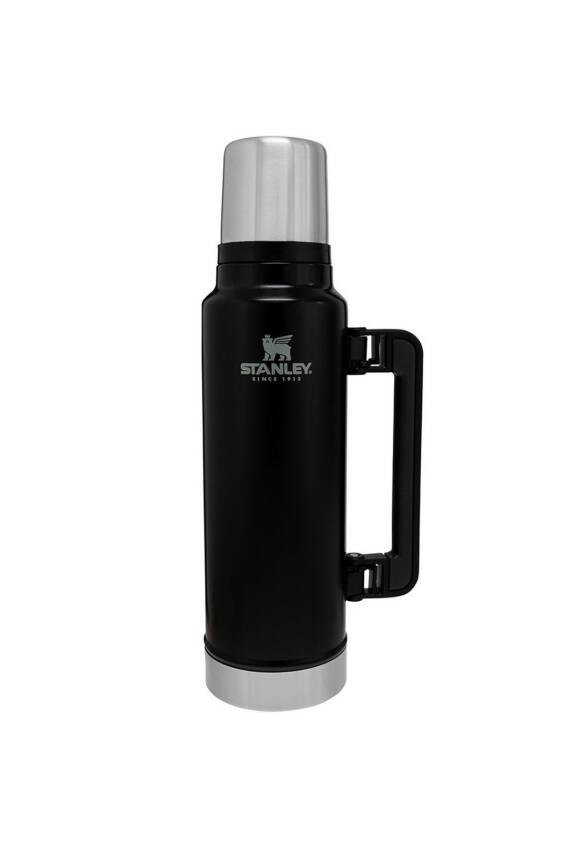 Stanley Klasik Vakumlu Çelik Siyah Termos 1.4 Litre - 1