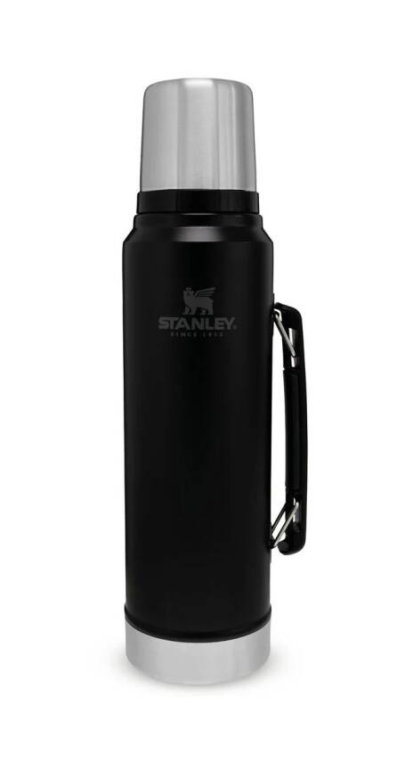Stanley Klasik Vakumlu Paslanmaz Siyah Çelik Termos 1 Litre - 1