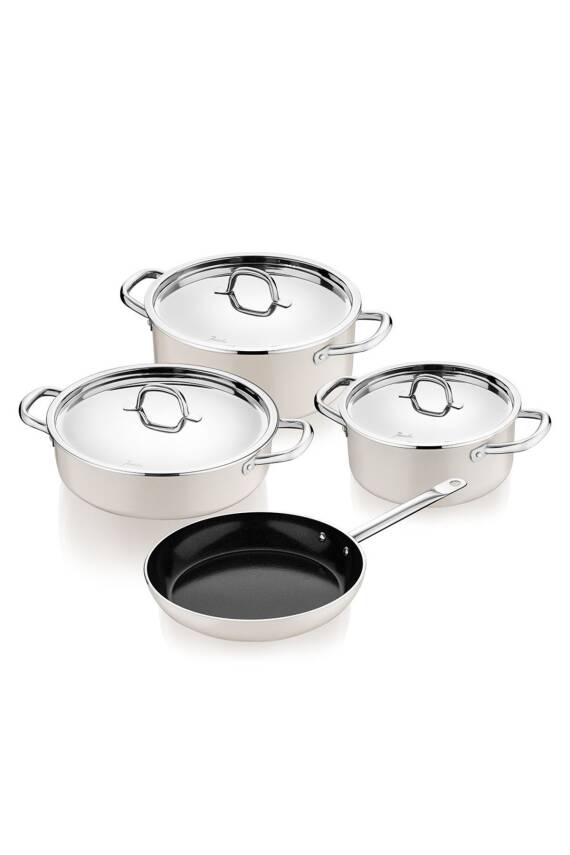 Jumbo Swiss Crystal Krem 7 Parça Tencere Seti - 2