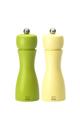 Peugeot 097SCR233262 Tahiti Karabiber-Tuz Değirmeni 2Li 15 Cm Yeşil-Sarı - 1