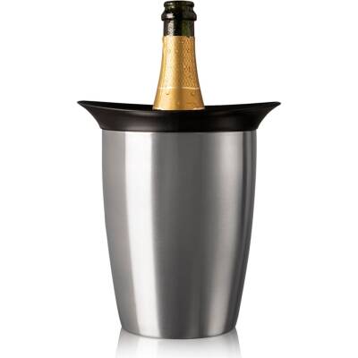 Vacu Vin 3647360 Aktif Şampanya Soğutucu Elegant Paslanmaz Çelik Kutulu - 1