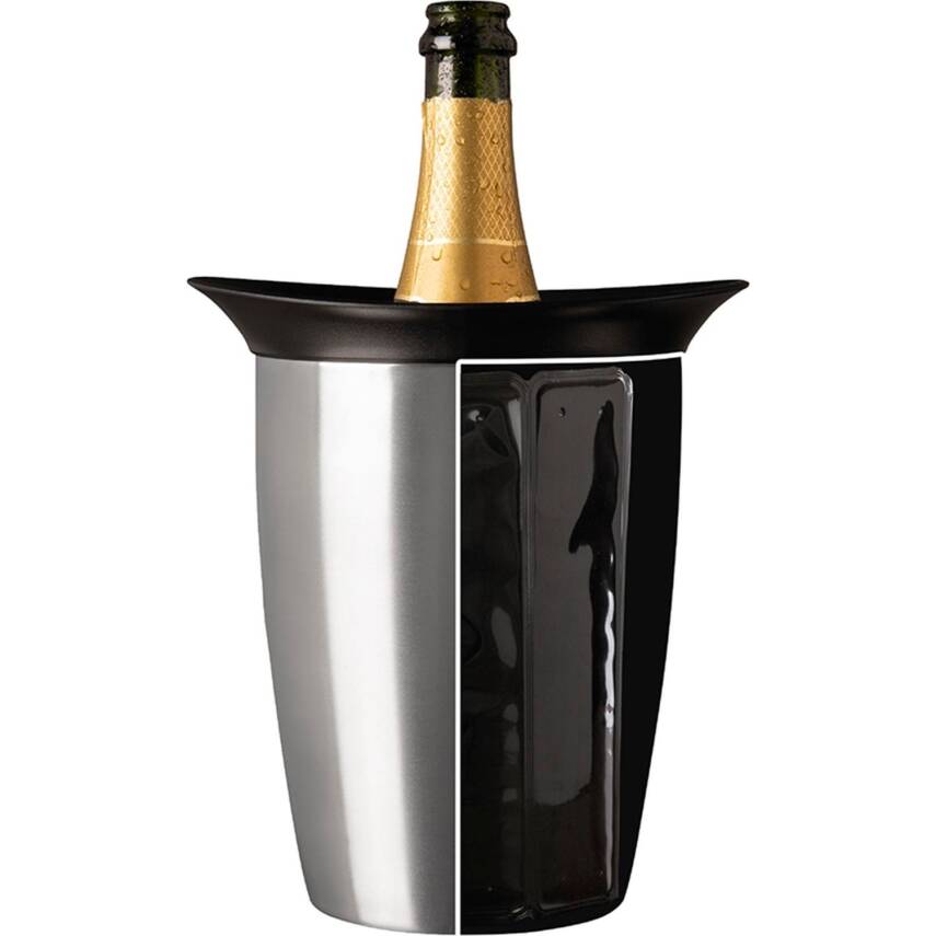 Vacu Vin 3647360 Aktif Şampanya Soğutucu Elegant Paslanmaz Çelik Kutulu - 3