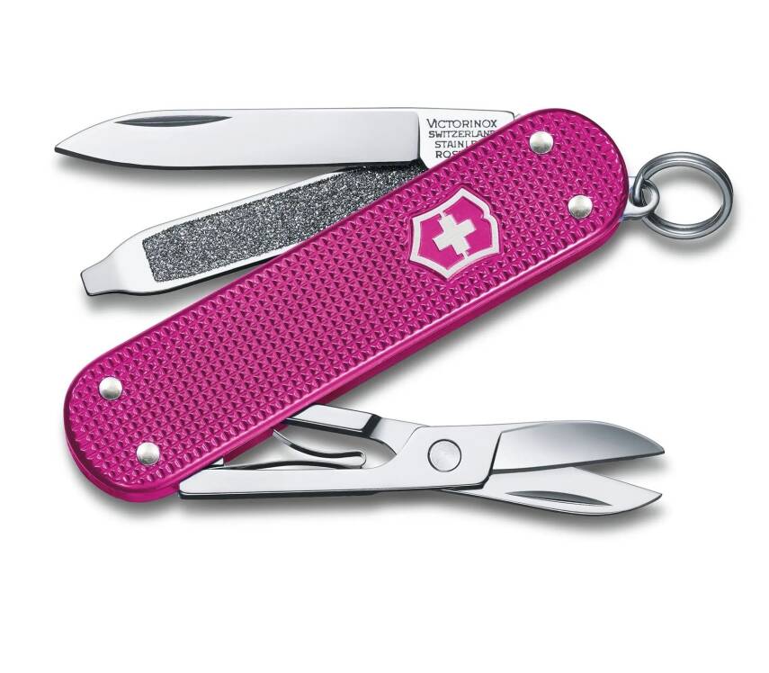 Victorinox 0.6221.251G Flamingo Party Classic Alox Çakı - 1