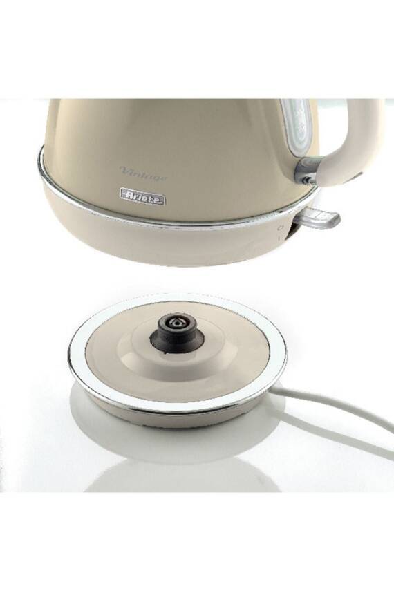 Ariete 2868/03 Vintage 1 Litre Su Isıtıcı Kettle - Bej - 3