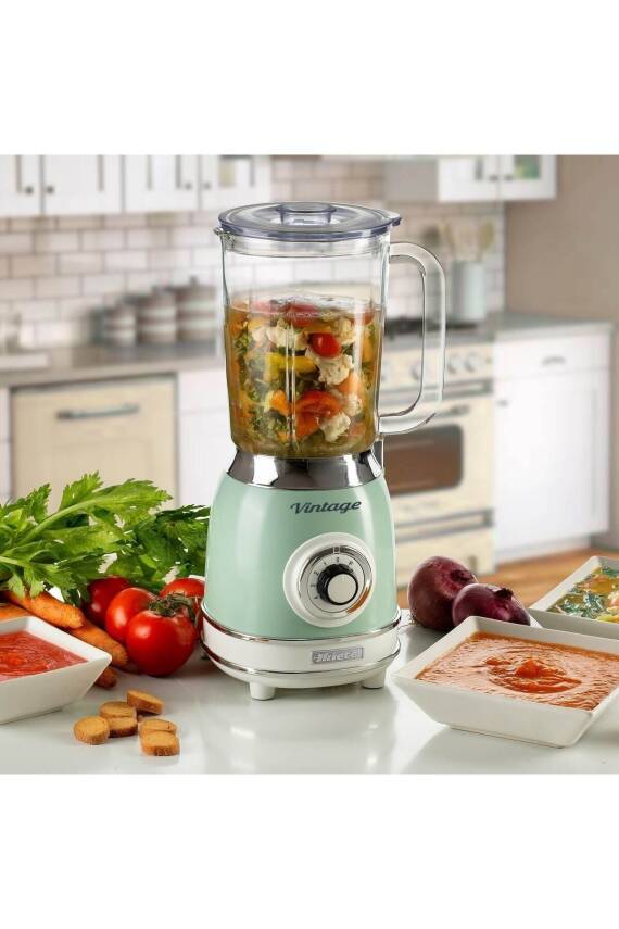 Vintage Kettle, Ekmek Kızartma Makinesi Ve Cam Blender 1000 Watt Yeşil - 4