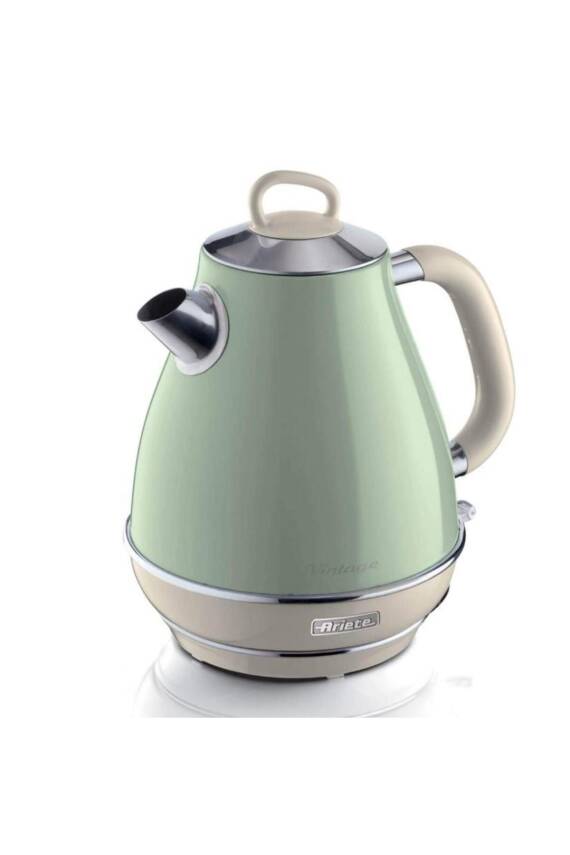 Vintage Yeşil 1.7 Litre Kettle Ve Iki Hazneli Ekmek Kızartma Makinesi - 1