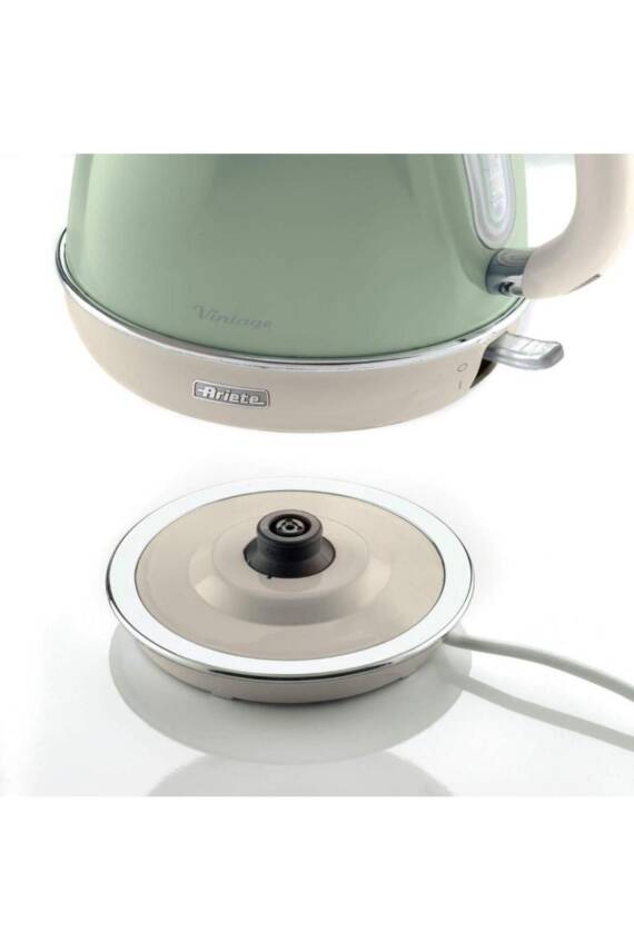 Vintage Yeşil 1.7 Litre Kettle Ve Iki Hazneli Ekmek Kızartma Makinesi - 4