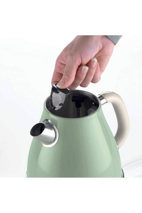 Vintage Yeşil 1.7 Litre Kettle Ve Iki Hazneli Ekmek Kızartma Makinesi - 5
